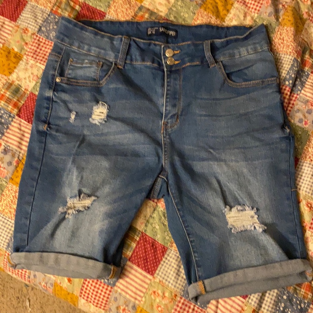 Denim shorts